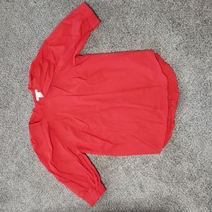 H&M red puff sleeve Blouse US 6